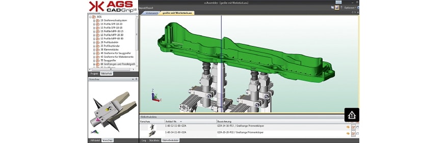 Greifer Konfigurations Software CadGrip 2.0