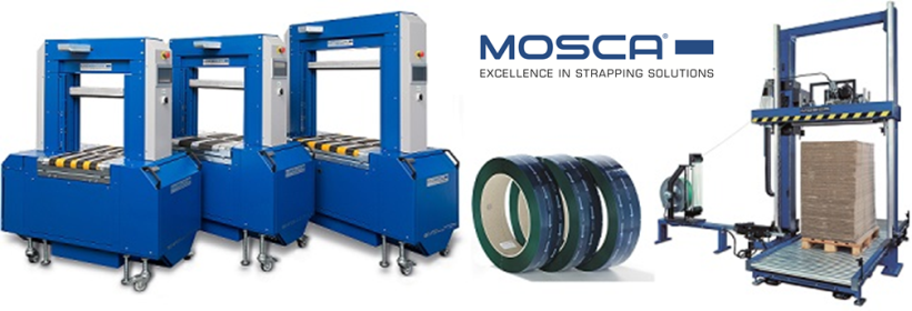 Das Mosca Portfolio - Umreifungsmaschinen, Umreifungsanlagen, Umreifungsbänder - Excellence in strapping Solutions 