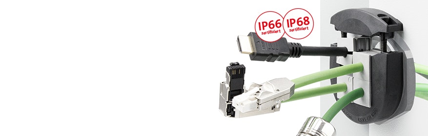 Kabeleinführungen & Kabelverschraubungen für Leitungen mit Stecker