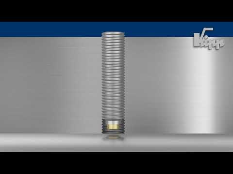 Schonende Fixierung durch KIPP Druckschrauben mit Messingbolzen  