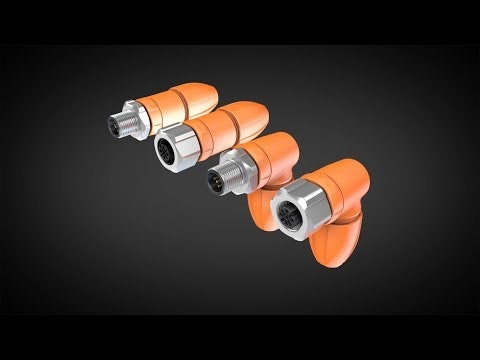 M12-konfektionierbare Stecker für Werkzeugmaschinen und Fabrikautomation