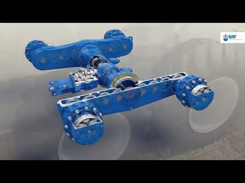 NAF Bogieachse in landwirtschaflichen Erntemaschinen