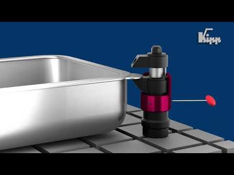 Bearbeiten von Bauteilen ohne Vibrationen und Durchbiegungen? – Mit dem KIPP Schwimmspanner ist das kein Problem!