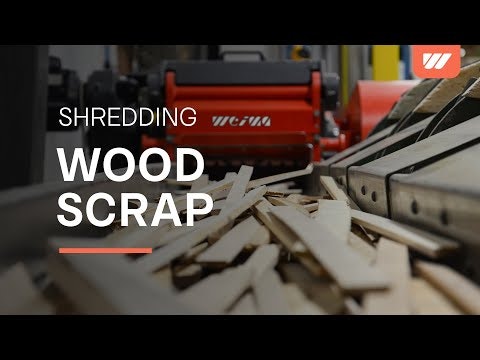 WEIMA Holz Zerkleinerer schreddert Holzabfälle