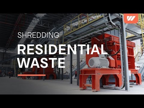 Müll Zerkleinerung für die Ersatzbrennstoff Produktion