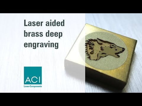 Tiefengravur auf Messing