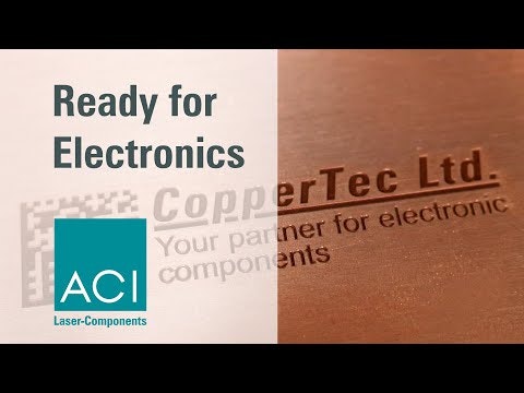 Kontrastreiche Lasergravur von Kupfer