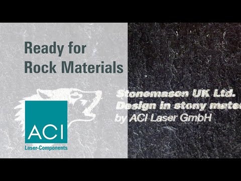 Lasermarkierung von Gesteinsmaterial