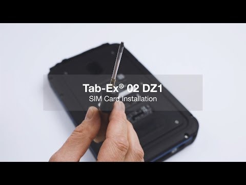 SIM-Karte installieren - für Tab-Ex® 02 DZ1