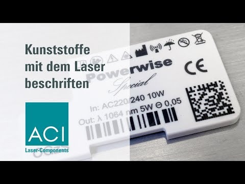 Kunststoffgravur mit Beschriftungslaser