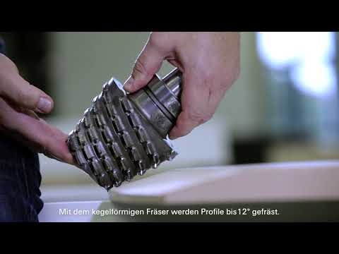 LEUCO p-System fräst Schrägprofile in MDF bei Ruhsi