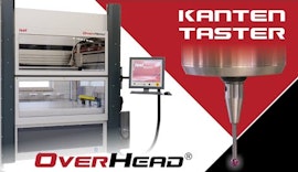 Overhead CNC Portalfräse für große Verfahrwege bei kleinem Platzbedarf - als Vollausstattung mit Kantentaster