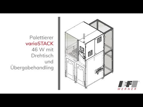 Schwenkantrieb miniSPIN als Beladehandling einer dreispurigen Taktkette