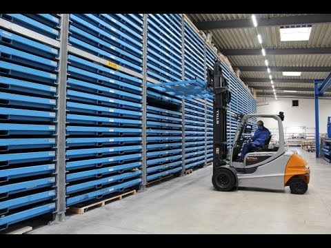 Böckelt Tower storage system for sheet metal plates storagesystem