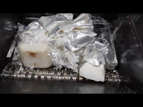 WEIMA Jumbo mit Hydraulikantrieb zerkleinert BOPP-Folie, Gießfolie und Klumpen