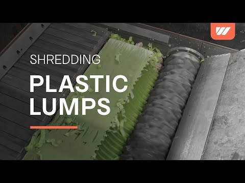 WEIMA WLK 1500 shreds giant piece of plastic