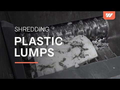WEIMA WKS 1800 Hydro shreddert Anfahrklumpen und Kunststoffrohre