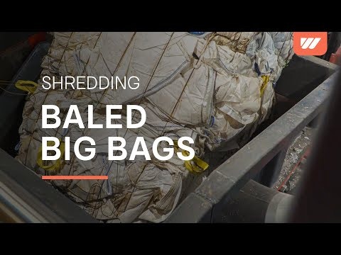 Zerkleinerung von Großsäcken mit dem Zerkleinerer WEIMA WKS 1800