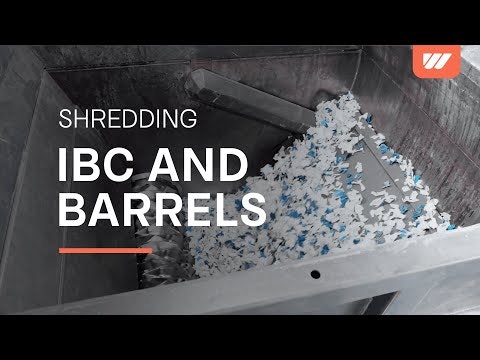 WEIMA WKS 1800 zerkleinert IBC und Fässer