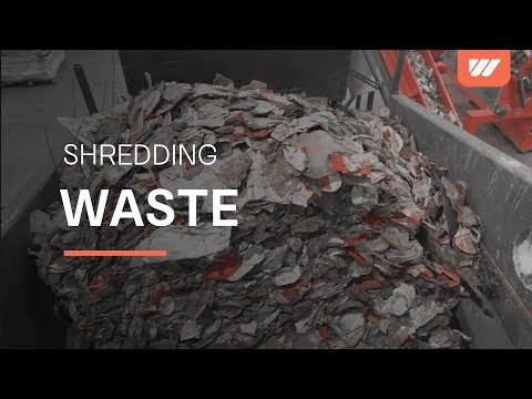 WEIMA WKS 1800 Hydro zerkleinert Post-Consumer-Kunststoffabfälle