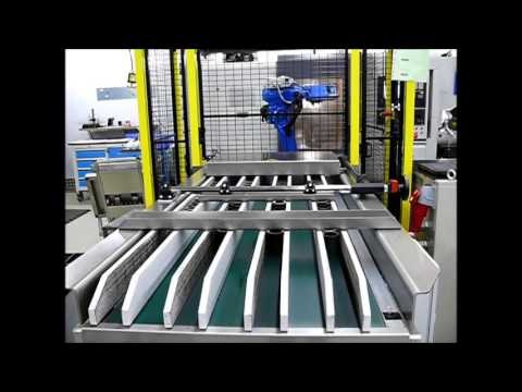 SUMO Flexiplex Drehmaschinen-Automation mit Roboter Motoman MH6 von EGS Automatisierungstechnik
